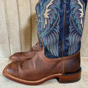 Tony Lama 6.5 B San Saba Saigets Blue Cowboy Boots